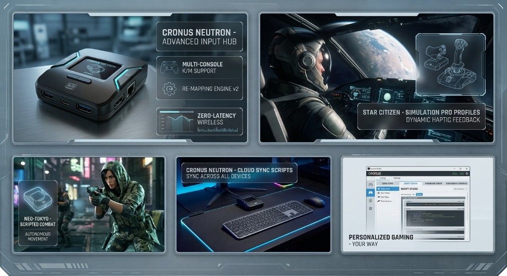 Cronus Neutron & Advanced Input Hub Infographic Showcase